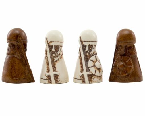 Jeu Viking - Hnefatafl - Pièces en résine & Surface de jeu en Lin