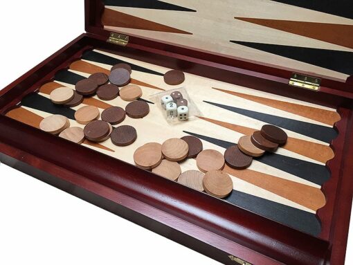 Jeu d'échec & Echiquier Backgammon Grand - Nouveau